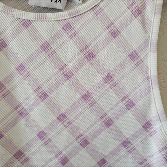 Princess Polly Purple Plaid Crop Top - Picture 3 of 7